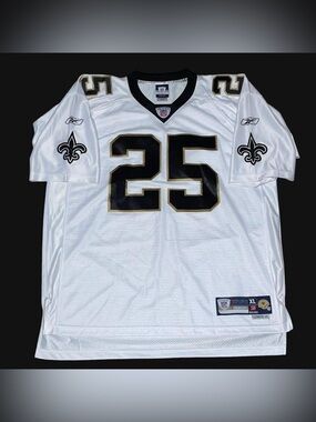 100% Authentic Reggie Bush New Orleans Saints Stitched Reebok Jersey Size XL
